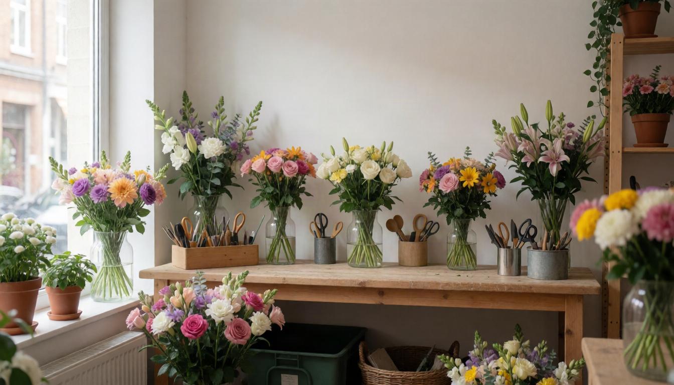 Simple flowers, made locally